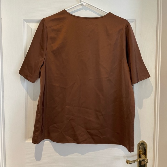 MOTF brown blouse short sleeve - Picture 4 of 6